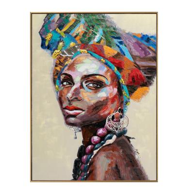 China 100% Hand Painted Handmade African Women Oil Painting Abstract From Top Experienced Painter With Interesting Price for sale