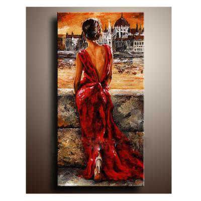 China Handmade Oil Painting Seen By Modern Wholesale Custom Nude Portrait Home Canvas Painting Accessories For Home Decor for sale