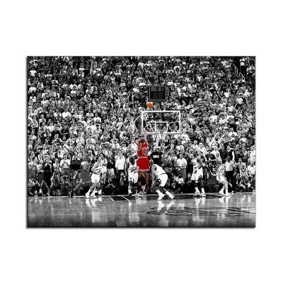 China Modern Art Painting Michael Jordan Abstract Poster Fly Dunk Basketball Wall Pictures For Living Room Decoration Bedroom Sports Canvas for sale