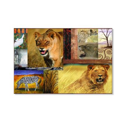 China High Quality Modern Lino Painted Animal Oil Painting On Canvas Modern Wall Art Decor For Living Room for sale