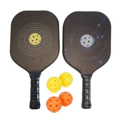 China Carbon Fiber or Fiberglass Pickleball Paddles Set Honeycomb Fiberglass Pickleball Paddles Including 2 Pickleball Paddles, 4 Balls and Carry Bag for sale