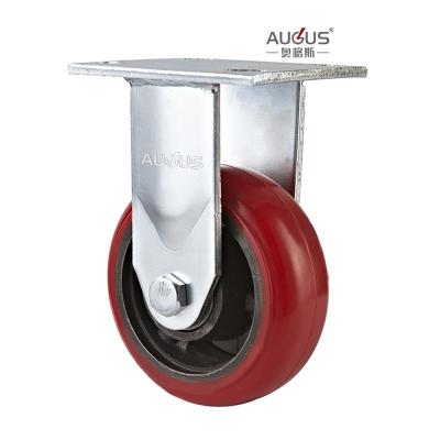 China Fixed Brake Type Swivel Castor Wheel Heavy Duty Caster Wheel With Pu Phenolic Resin en venta