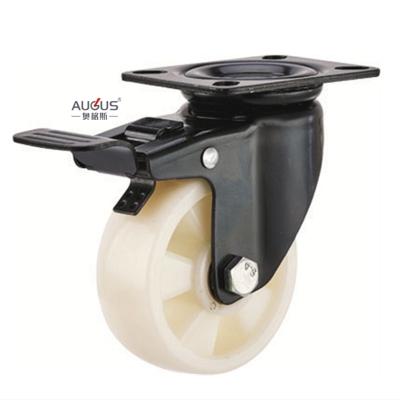 Китай Black Lacquer	Industrial Castor Wheel Pu Medium Heavy Duty Caster Wheel продается