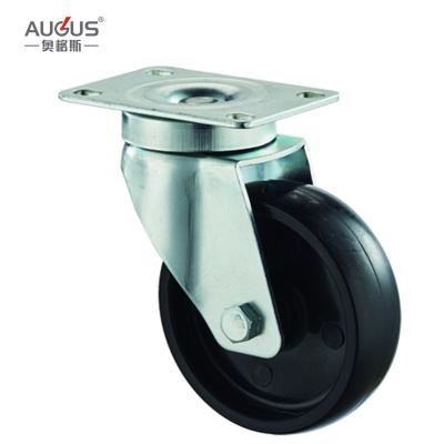 Chine Plate /Stem /Bolt-Hole/Side-Mount Casters wheel Medium Duty Caster with Black PP Wheel à vendre