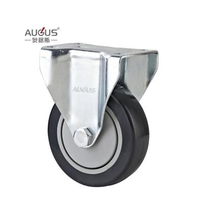 Китай Manufacturer Medium Duty Screw Type Round Caster Red PVC Single Braring Wheels продается