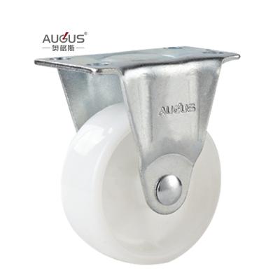 Chine 3 inch White PP Light Duty Castors Screw Swivel Locking Plate Caster Wheels à vendre