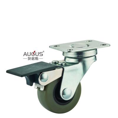 China Flexible, Light Duty Castors Hole Topped Light Duty Castor TPR Wheel AGS-S SERIES en venta