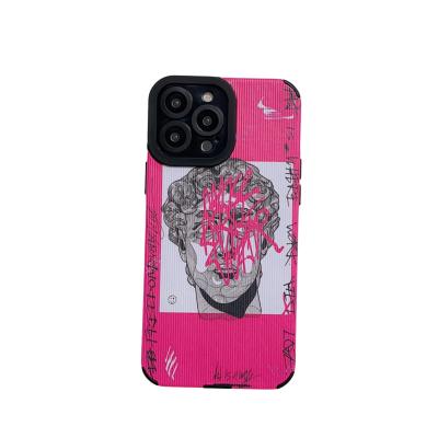 China TPU Art Graffiti Figure Mobile Phone Case For iPhone 14pro 13 pro XR 11pro max case for sale