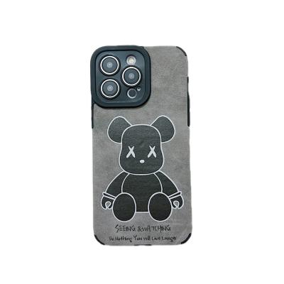 China TPU Fashion Bear 13promax 12 Phone Case 14 XSMAX Dropproof Cover Cheap Wholesale for sale