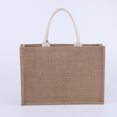 China Wholesale Custom Environmental Protection Jute Tote Bags Cotton Bags and Canvas Bags Custom Jute Bags Advertising Bags for sale