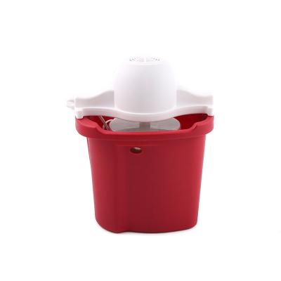 China Small 45W/50W Oblong Plastic Portable Household Plastic 4 Quart High Quality Fruit Frozen Ice Cream Maker Easy Operation for sale