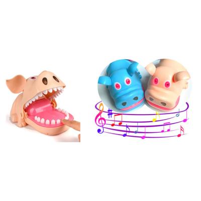 China New and Relaxing Novelty Bite Hand Pig Tricks Anti Decompression Stress Biting Toys Party Table Games Trick Toys For Adult Children for sale