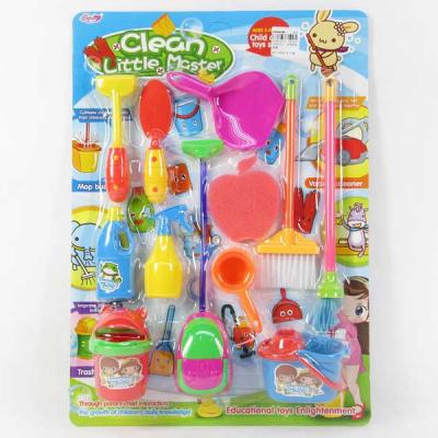 China MODEL TOY Wholesale Children Learning Toy Pretend Field Tool Kit Tools Cleaning Toys for sale