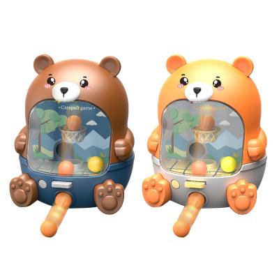 China Mini Table Sport Toys Lovely Bear Mini Table Top Ball Shooting Basketball Games For Kids for sale