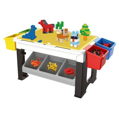 China Building Toy 300 Pieces Mini Building Block Animal Table With PP Base Plate for sale