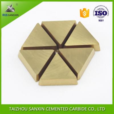 China Gangxin P30 Yg6 tungsten carbide triangle cutting inserts/tips cemented carbide tips sanxin en venta