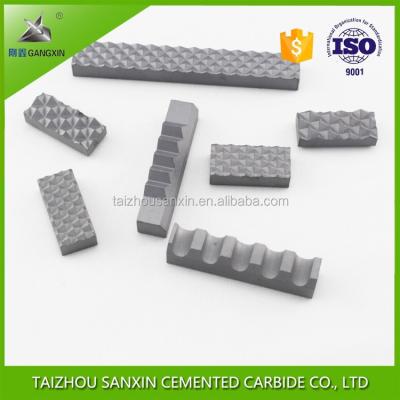 China ISO certificate Hip-sintered K30,K40 tungsten carbide gripper inserts carbide jaw inserts sanxin en venta