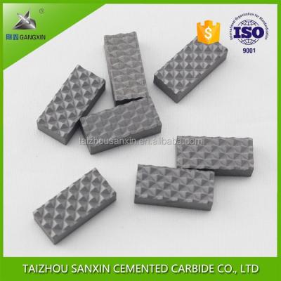 China YG8 grade carbide gripper inserts and tungsten carbide chuck jaws sanxin en venta