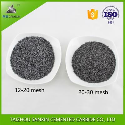 China Durable 8-12, 60-80 mesh YG8 tungsten carbide crushed grits/carbide granules/particle for wear tool parts sanxin en venta