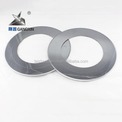 China Taizhou tungsten carbide slitting blade/round paper cutting blade/circular slitting knives sanxin for sale