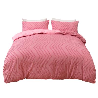 China Amazon Microfiber Duvet Cover Anti-Static Soft Comforter Pinch Pleat Bedding Comforter Sets for sale