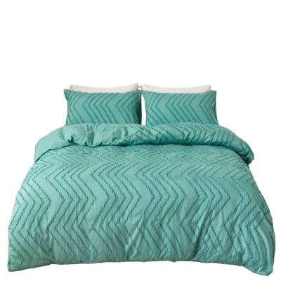 China Anti-Static Soft Luxury Microfiber Duvet Cover King Size Comforter Pinch Pleat Bedding Comforter Sets for sale