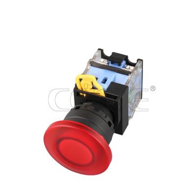 China 10A 22mm plastic mushroom head la38 led start stop disassembly momentary push button switch 550V for sale