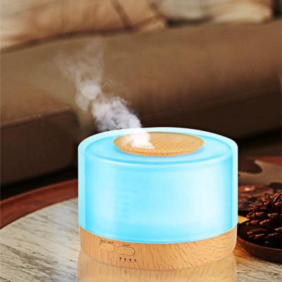 China 500ML Portable Wood Diffuser Portable Aroma Essential Oil Humidifier Electric Ultrasonic Aromatherapy Diffuser for sale