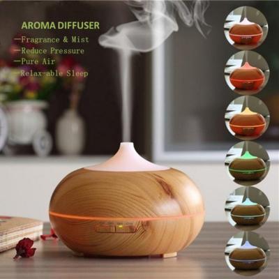 China Diffuser 300ml Mini Rechargeable Air Humidifier Household Plant Outlet Aroma Diffuser Wooden Air Humidifier Essential Oil Purifier for sale