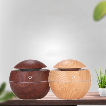 China Mini Diffusing Night Light Humidifiers 130ml Household Aroma Diffuser Aromatizante Humidifier Plastic Home Appliance Humidifier for sale