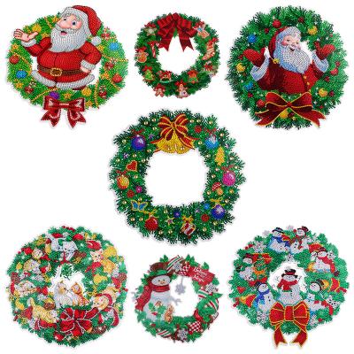 China Durable Handmade Door Hanging Outdoor Home Christmas Garland Decoration Christmas Wreath de Navidad Decor for sale