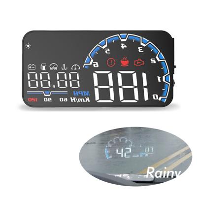 China Most Popular Top Selling Car Hud Obd 2 OBDII VH300 Over Head Up Speed ​​Alarm Display Hud For Car 128*63*12mm for sale