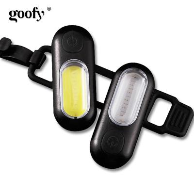 China Factory Running Light DT-6005A USB Rechargeable COB LED USB Rechargeable Rear Light Removable Safety Clumsy Portable Bike for sale