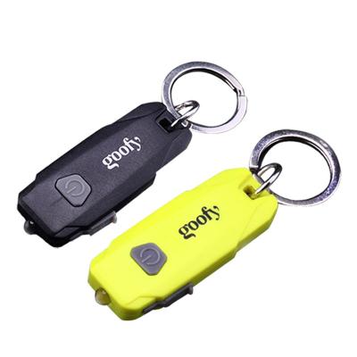 China Hot Sale Gift Key Light Creams Gift Mini Keychain Torch Key Holder With Led Light Key Chain Light for sale