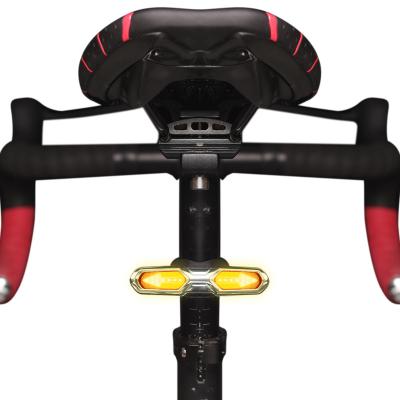 China PC Bike Signal Tail USB Charging Light Bicycle Turning Light Safety Warning Wireless Remote Control Bike Light for sale