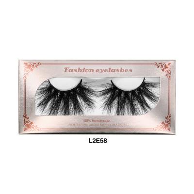 China 25mm Long Natural Fluffy Lashes 3D Mink Eyelashes Wholesale Natural Eyelash Packaging Gift Box Pestanas Cilios Lashes OEM Supplier for sale