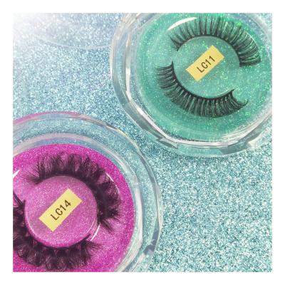 China Long 5pairs Natural 3D Mink False Eyelashes Natural Thick KAVVAWU Lashes Handmade Soft Eyelash Makeup Eyelash Extension for sale