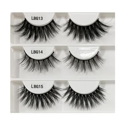 China Free Sample Natural Mink Eyelashes Eyelash Wholesale 25mm Long Natural Fluffy Lashes Wimpern Volumen Wimpers KAVVAWU Cilios 5D Customized for sale