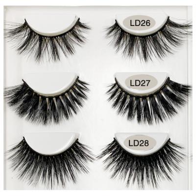 China BEAUTU lashes3d Wholesale Natural Long Eyelashes HBZGTLAD25mm 3d mink eyelash eyelash with eyelash box packing for sale