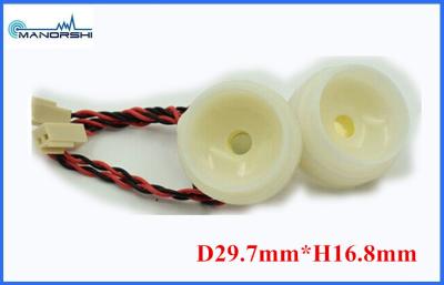 China Witte ABS 105dB PZT Piezoelectric Omvormer met Stop 30mm Omgekeerde Zoemer Te koop