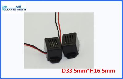 China 400Hz Black Mechanical Mini Tone Circui Buzzer With Wire Audio Signalling Device for sale