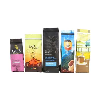 China Food Grade Coffee Bean Tea Bag Nut Snack Bag Flat Bottom Seal Zipper Eight Side Bag Moisture Proof for sale