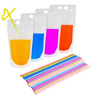 China 100ml 200ml 250ml 500ml Recyclable Plastic High Quality Liquid Juice Beverage Bag Custom Clear Beverage Pouches for sale