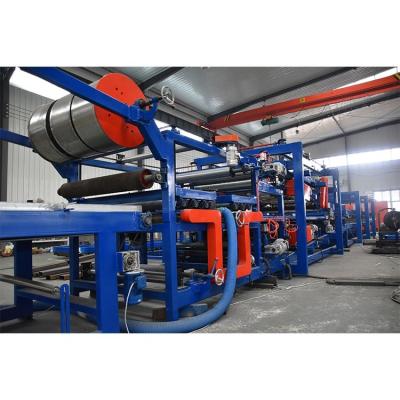 Cina China color steel polyurethane eps sandwich panel production line machine in vendita