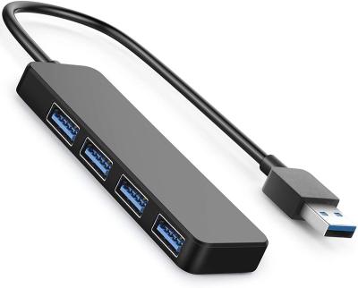 China FOR Laptop Expend Ports 4-Port USB 3.0 Hub, Ultra-thin Data USB Hub with 1 ft Extended Cable [Charging Not Supported] for sale