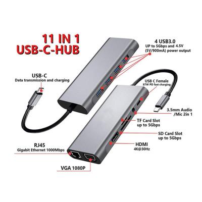 China Wholesale mobile devices .desk computer professional made cost effective cheap high speed laptop 11 in 1 docking station hub for sale