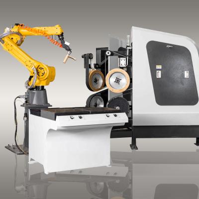 Cina Fresatrice automatica della macchina per la frantumazione/robot di acciaio inossidabile di CNC per il miscelatore del rubinetto della doccia in vendita