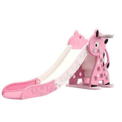 China Hot Selling Fashion Plastic Indoor Playground Small Children Plastic Slide For Baby Deer Slide Indoor Playground Equipment for sale