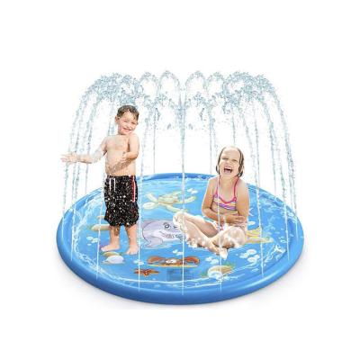 China Hot Selling Modern Amazon Sprinkler Mat Splash Pad Pool Game 68 Inch Kids Water Splash Pad Game for sale