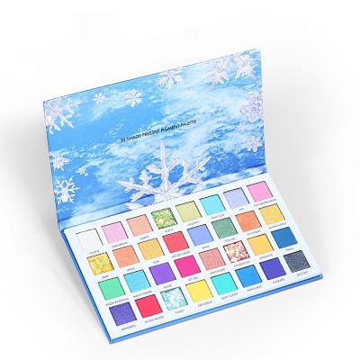 China Waterproof High Pigment Glitter Eyeshadow Longlasting Metallic Eye Shadow Palette Stage Performance Makeup for sale